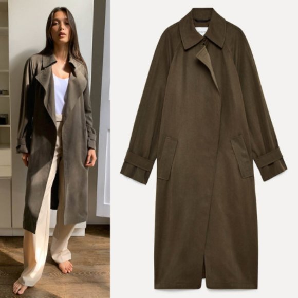 Aritzia Jackets & Coats Aritzia Babaton Lawson Long Brown Trench